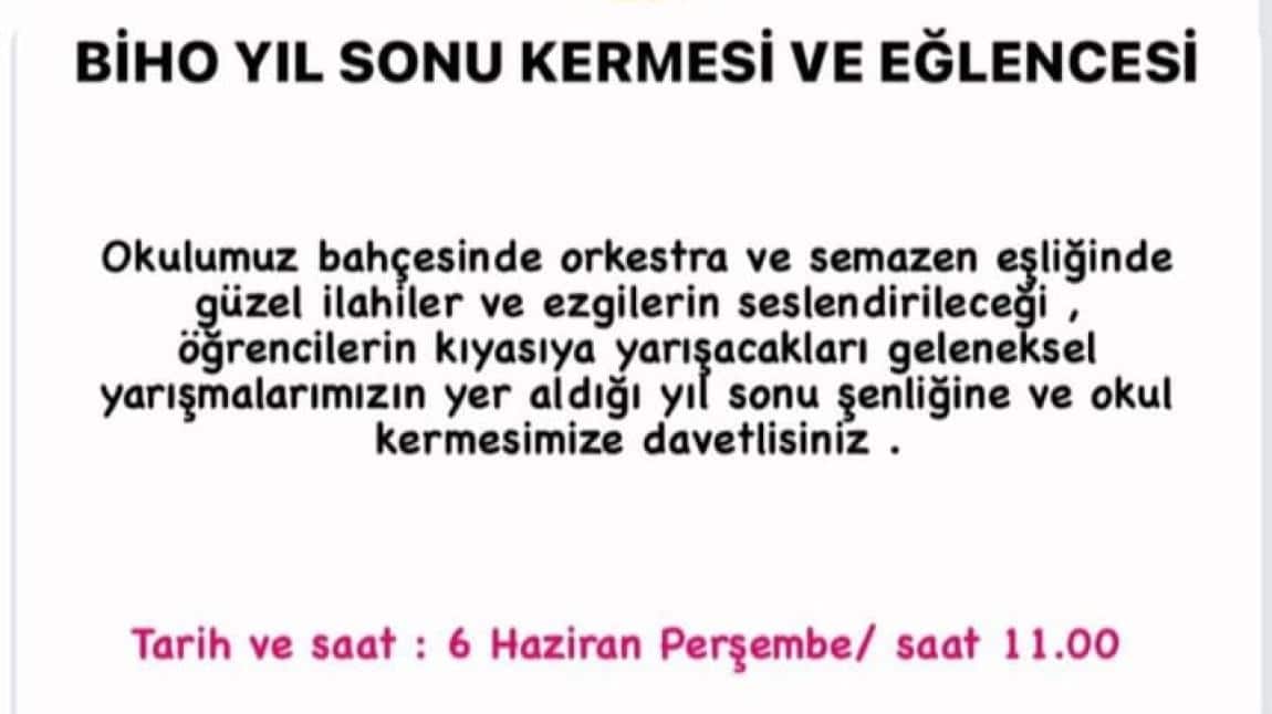 BİHO Yıl Sonu Kermesi ve Eğlencesi